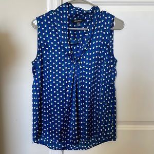 Nine West Satin Royal Blue Blouse S